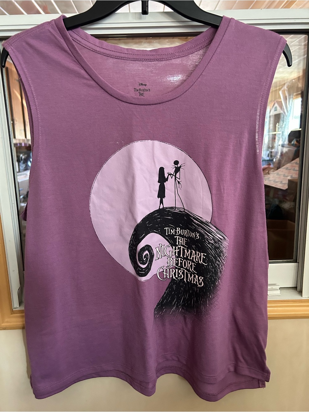 Disney Lavender The Nightmare Before Christmas Graphic Tank Top